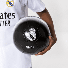 FotbalFans Fotbalový míč Real Madrid FC, černobílý, vel. 5