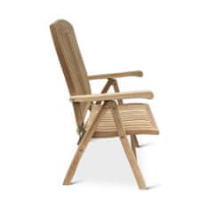 eoshop Nábytek America I. polohovací dřevěná židle teak