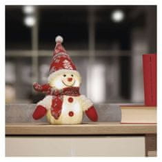Emos LED vánoční sněhulák Barney 25 cm teplá bílá