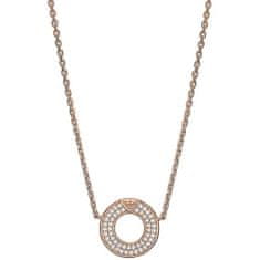 Emporio Armani Půvabný bronzový náhrdelník s kubickými zirkony EG3588221