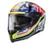 Helma na moto Avalon X Track black/yellow fluo/red fluo/blue vel. M