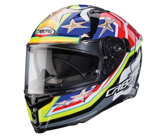 Caberg Helma na moto Avalon X Track black/yellow fluo/red fluo/blue
