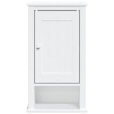 Greatstore Nástěnná koupelnová skříňka BERG bílá 40x27x71,5 cm borovice