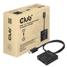 Club 3D adaptér HDMI na 2×HDMI Oboustranný 2v1, 8K60Hz, 4K120Hz (CSV-1384)