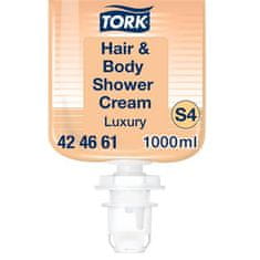 Tork 424661 Tekuté mýdlo "Luxury", bez parfemace, vlasy a tělo, 1 l, systém S4