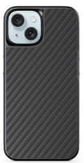 EPICO Mag+ Hybrid Carbon kryt pro iPhone 15 s podporou MagSafe 81110191300001 - černý