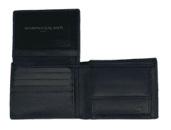 Marina Galanti Pánská kožená peněženka s přihrádkou na mince, námořní modrá