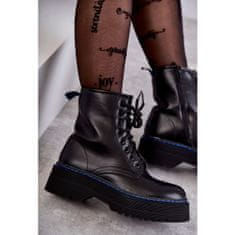 SWEET SHOES Dámské vázané boty Glans Black Callie velikost 39