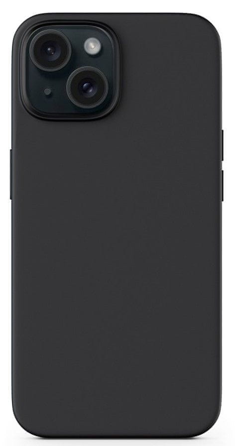 Levně EPICO Mag+ silikonový kryt pro iPhone 15 s podporou MagSafe 81110101300001 - černý