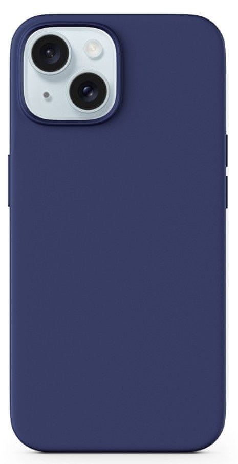 Levně EPICO Mag+ silikonový kryt pro iPhone 15 s podporou MagSafe 81110101600001 - modrý