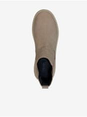 Geox Béžové dámské kožené kotníkové boty Geox Spherica 37