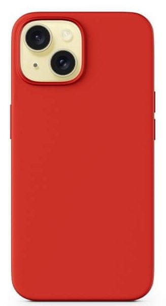 Levně EPICO Mag+ silikonový kryt pro iPhone 15 Plus s podporou MagSafe 81210102900001 - tmavě červený
