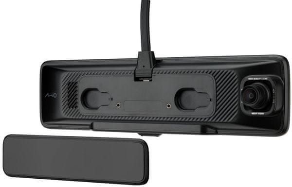 autokamera mio MiVue R850T 2.5K HDR E-mirror 2.5k i full hd rozlišení videa  gsenzor široký zorný úhel snadná instalace diskrétní nerušivý vzhled automatické zapnutí zadní kamera parkovací režim