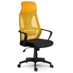 shumee Kancelářská židle s mikro síťovinou Praha - žlutá