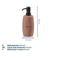 Kela Dávkovač mýdla KL-23752 Roda cement terra 7,5x7,5x18,0cm 200,0ml