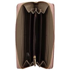MaxFly Velká stylová dámská koženková peněženka Julien, sytě růžová