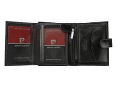 Pierre Cardin Pánská luxusní kožená peněženka Pierre Cardine Salchicho, černá