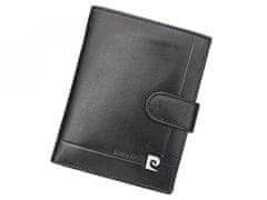 Pierre Cardin Pánská luxusní kožená peněženka Pierre Cardine Salchicho, černá