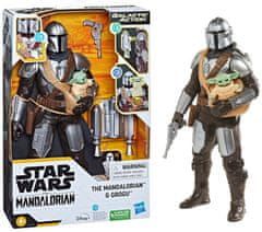 Star Wars Hasbro Star Wars Mandalorian a Grogu Figurka 30 cm se zvuky))