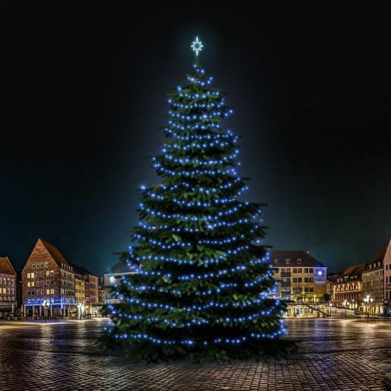DecoLED LED světelná sada na vánoční stromy vysoké 21-23 m, modrá