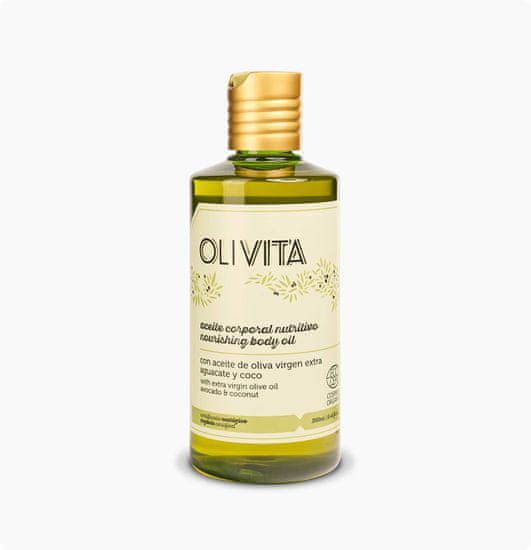 La Chinata Vyživující Tělový Olej s Extra Panenským Olivovým Olejem, Avokádem a Kokosem OLIVITA