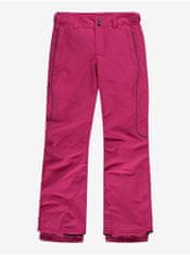 O'Neill Růžové holčičí lyžařské/snowboardové kalhoty O'Neill Charm 176