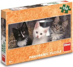Dino Panoramatické puzzle Tři koťátka 150 dílků