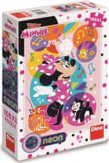 Dino Svítící puzzle Minnie a balónky XL 100 dílků