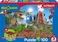 Schmidt Puzzle Schleich Dinosauři z pravěku 100 dílků + figurka Schleich