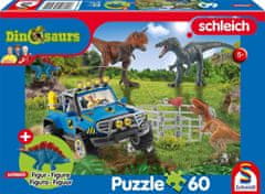Schmidt Puzzle Schleich Prehistoričtí obři 60 dílků + figurka Schleich