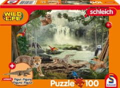 Schmidt Puzzle Schleich V deštném pralese 100 dílků + figurka Schleich