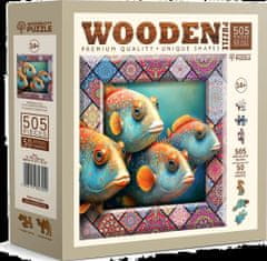 Wooden city Dřevěné puzzle Tropické ryby 505 dílků EKO