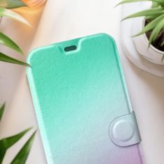 Mobiwear Flip pouzdro na mobil Honor Magic5 Lite 5G - VP63S Mátový a fialový odstín