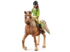 sarcia.eu Schleich Horse Club - Sarah a Mystery, arabská klisna, sada figurek pro děti 5+ 