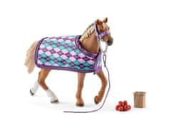 sarcia.eu Schleich Horse Club -Set anglické klisny s dekou a doplňky, figurka pro děti 5+ 