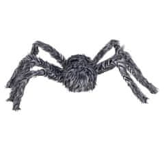 Guirca Dekorační pavouk šedý s červenýma očima 60cm