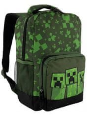 Mojang Studios Dětský batoh s přední kapsou Minecraft - zelený