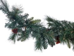Beliani Osvícená vánoční girlanda 180 cm zelená WHITEHORN