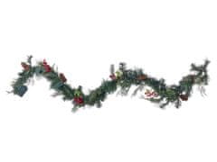 Beliani Osvícená vánoční girlanda 180 cm zelená ELBRUS