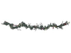 Beliani Osvícená vánoční girlanda 270 cm zelená ELBRUS
