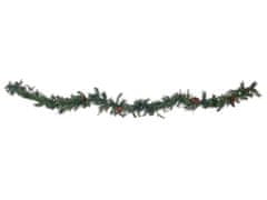 Beliani Osvícená vánoční girlanda 270 cm zelená KAMERUN