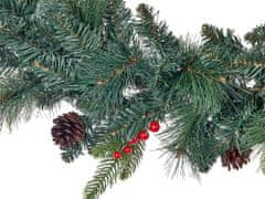 Beliani Osvícená vánoční girlanda 270 cm zelená WHITEHORN
