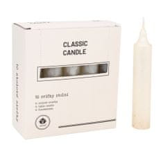 Arôme Stolní svíčky, 10 ks, 20 x 100 mm Barva: perleťová