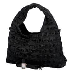 Paolo Bags Výrazná dámská kabelka Quintina, černá