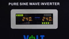 Volt Záložní zdroj UPS VOLT Sinus Pro 500 E 12/230V 500VA 300W, čistý sinus, nastěnný