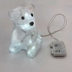 DecoLED Sedící LED medvěd na baterie - 16 diod