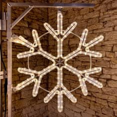 DecoLED DecoLED LED světelná vločka, sada na VO, 100 cm, teple bílá