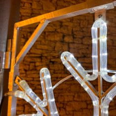 DecoLED DecoLED LED světelná vločka, sada na VO, 100 cm, ledově bílá