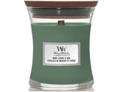 Woodwick malá svíčka Mint Leaves & Oak 85 g