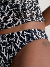 Calvin Klein Černý dámský vzorovaný spodní díl plavek Calvin Klein Underwear XS